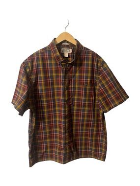 Duluth Trading Co Plaid Button Up Shirt Men’s Large